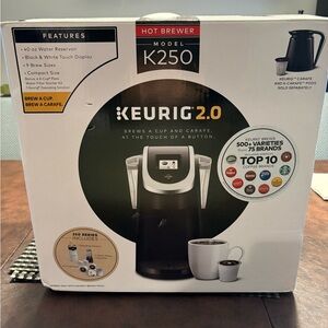 Kurig 2.0 K250 Brewer Black New